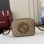 Gucci Blondie mini shoulder bag in dark brown GG canvas 820429