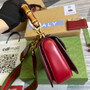 Gucci 675797 Bamboo1947 small top handle bag Red