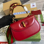 Gucci 675797 Bamboo1947 small top handle bag Red