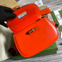 Gucci 675797 Bamboo1947 small top handle bag Orange Leather - Default Title - View 6