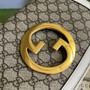 Gucci 699268 Blondie shoulder bag GG Supreme beige leather - Default Title - View 5