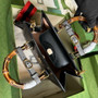 Gucci 702721 Diana Small Tote Bag Black Leather