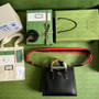 Gucci 702721 Diana Small Tote Bag Black Leather