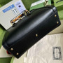 Gucci 702721 Diana Small Tote Bag Black Leather