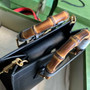 Gucci 702721 Diana Small Tote Bag Black Leather