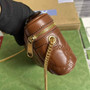 Gucci ‎723770 GG Matelassé top handle mini bag Brown leather - W16cm x H10.5cm x D5cm / Brown - View 4
