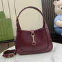 Gucci Jackie small shoulder bag in wine red leather 782849