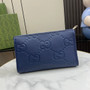 Gucci Jumbo GG pouch in black leather 739490 In Blue leather - Default Title - View 3