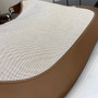 Gucci B large shoulder bag, 815924 in natural canvas brown leather