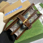 Gucci 671620 Mini shoulder bag with Interlocking G Brown flowers leather - 7.9"W x 6.7"H x 3.1"D / brown - View 6