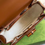 Gucci 675797 Bamboo1947 small top handle bag Brown Leather