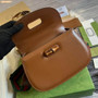Gucci 675797 Bamboo1947 small top handle bag Brown Leather - Default Title - View 8