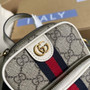 Gucci 671682 Ophidia mini bag white leather