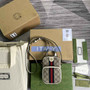 Gucci 671682 Ophidia mini bag white leather