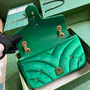 Gucci GG Marmont Small Shoulder Bag 443497 Green Velvet - Default Title - View 8
