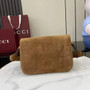 Gucci Horsebit 1955 Aura small shoulder bag, 847063 brown suede - Default Title - View 3