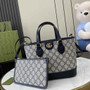 Gucci Ophidia mini tote bag 811716 in blue leather - Default Title - View 1