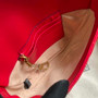 Gucci 746431 GG Marmont matelassé chain mini bag in Red leather