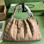 Gucci Deco medium tote bag in apricot leather 746210 - Default Title - View 1