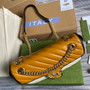 Gucci GG 443497 Marmont small shoulder handbag yellow