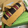 Gucci 715772 Small canvas top handle bag Brown leather - W27cm x H18cm x D14cm / Brown - View 6