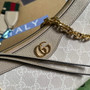 Gucci 735132 Ophidia small handbag Beigei leather