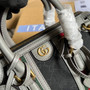 Gucci Mini canvas top handle bag 715771 Gray leather - W22cm x H15cm x D11cm / Gray - View 5