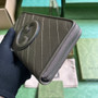 Gucci Blondie zip-around wallet 760312 in dark green leather
