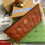 Gucci ‎�?02200 GG Matelassé leather small ligth brown