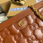 Gucci ‎‎702200 GG Matelassé leather small ligth brown - Default Title - View 5