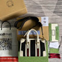 Gucci ‎Mini canvas top handle bag 715771 White leather - W22cm x H15cm x D11cm / White leather - View 2