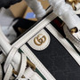 Gucci ‎Mini canvas top handle bag 715771 White leather - W22cm x H15cm x D11cm / White leather - View 5