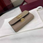 Gucci Softbit card case 828148 in Taupe leather