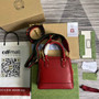 adidas x Gucci 677212 Horsebit 1955 mini bag red and white leather