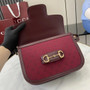 Gucci Horsebit 1955 shoulder bag 602204 in red GG Supreme