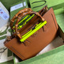 Gucci 655658 Diana medium top handle bag Leather Brown - Default Title - View 6