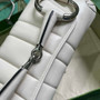 Gucci Horsebit Chain medium shoulder bag �?64255 in White leather