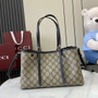 Gucci GG Emblem medium tote bag 815214 in black fabric