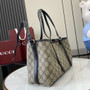 Gucci GG Emblem medium tote bag 815214 in black fabric