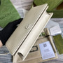 Gucci �?97985 GG Marmont mini chain bag Beige leather
