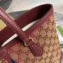 Gucci �?31685 Ophidia GG medium tote Red Supreme canvas