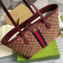 Gucci �?31685 Ophidia GG medium tote Red Supreme canvas