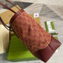 Gucci �?31685 Ophidia GG medium tote Red Supreme canvas