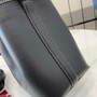 Gucci GG Emblem small bucket bag 815118 in black leather