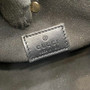 Gucci GG Emblem small bucket bag 815118 in black leather