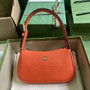 Gucci 739076 Aphrodite mini shoulder bag in orange leather - Default Title - View 1