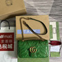Gucci GG Marmont Small Shoulder Bag 443497 Leather Green - Default Title - View 2