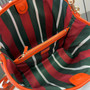 Gucci GG Emblem medium bucket bag ‎815103 in orange fabric