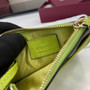 Gucci GG Marmont zip key pouch 837966 in beige and yellow