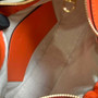 Gucci �?39709 GG Matelassé small shoulder bag in orange leather